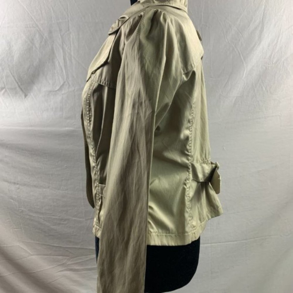 Fall/Spring Olive Colour Crop Jacket - Picture 3 of 4